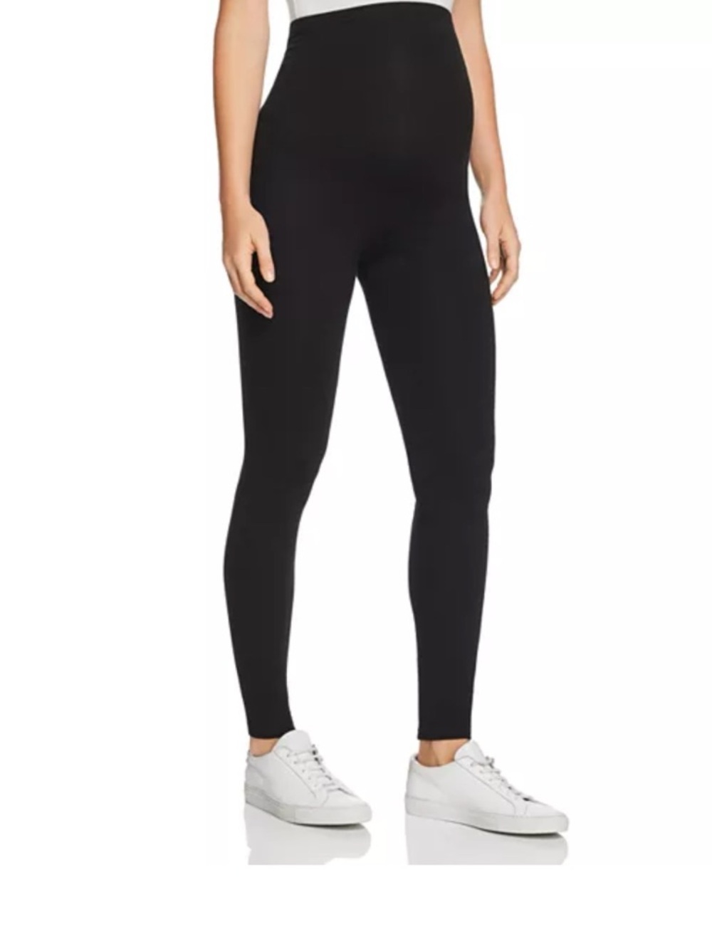 Maternity High-Waist Black Leggings